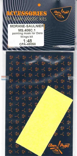 CLPCPA48058A 1:48 Clear Prop Models MS.406C.1 Paint Mask Set (DRW kit)