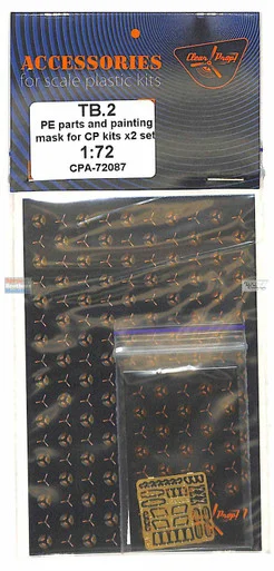 CLPCPA72087A 1:72 Clear Prop Models TB.2 UAV PE Parts & Paint Mask [2 sets] (CLP kit)