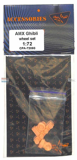 CLPCPA72093A 1:72 Clear Prop Models AMX Ghibli Wheels Set (ITA kit)