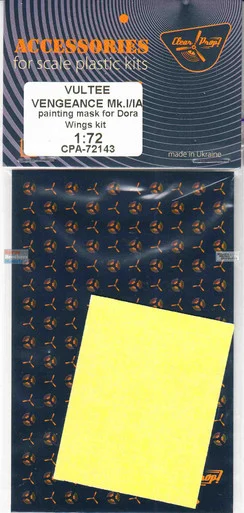 CLPCPA72143A 1:72 Clear Prop Models Vultee Vengeance Mk.I/IA Paint Mask (DRW kit)