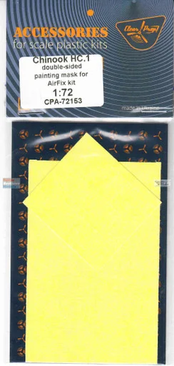 CLPCPA72153A 1:72 Clear Prop Models Chinook HC.1 Paint Mask (AFX kit)