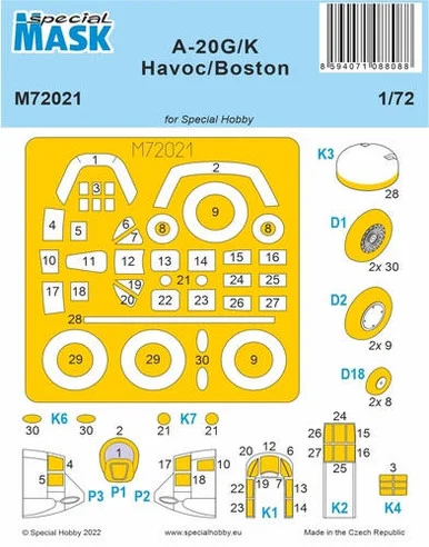 1/72 CMK A-20G/K Havoc/Boston MASK
