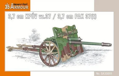 1/35 Special Armour 3.7 cm KPUV vz.37 / 3.7 cm PAK 37(t) Plastic Model Kit - Special Hobby