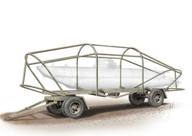 1/72 Special Armour Biber Trailer Plastic Model Kit - Special Hobby