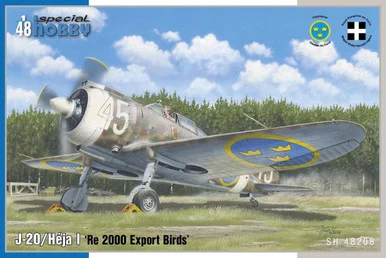 1/48 Special Hobby J-20/Heja I Re 2000 Export Birds Plastic Model Kit