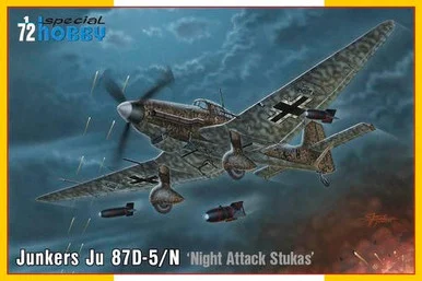 1/72 Special Hobby Junkers Ju 87D-5/N/D-8 Night Attack Stukas Plastic Model Kit