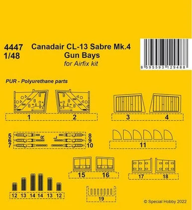 1/48 CMK Canadair CL-13 Sabre Mk.4 Gun Bays / for Airfix kit