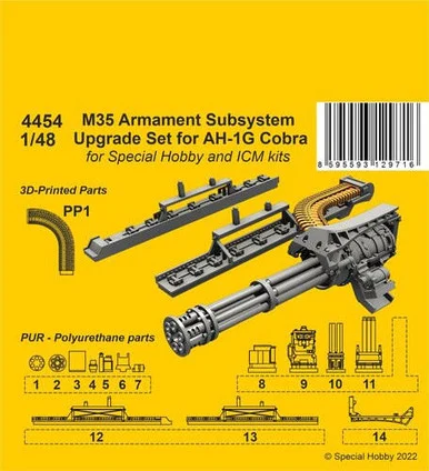 1/48 CMK M35 Armament Subsystem Upgrade Set for AH-1G Cobra