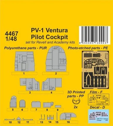 1/48 CMK PV-1 Ventura Pilot Cockpit