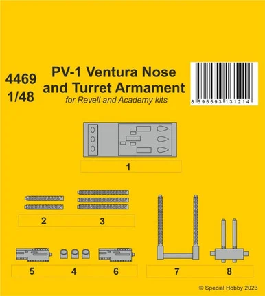 1/48 CMK PV-1 Ventura Nose and Turret Armament