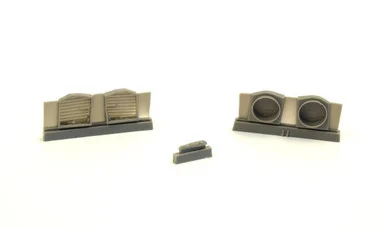 1/72 CMK P-40 - Undercarriage Set (contains wheel well structure and canvas covers) Resin