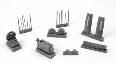 1/72 CMK P-40N Engine Set. for Special Hobby kit Resin