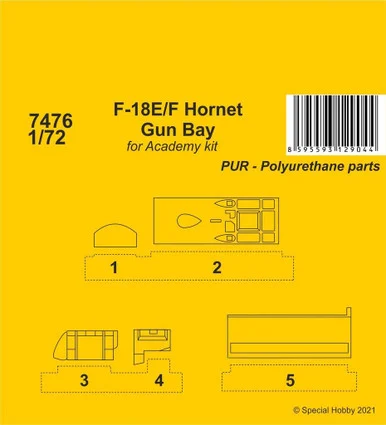 1/72 CMK F-18E/F Hornet Gun Bay Resin