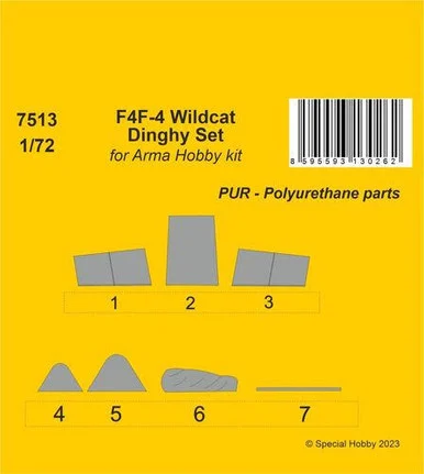 1/72 CMK F4F-4 Wildcat Dinghy / for Arma Hobby kit