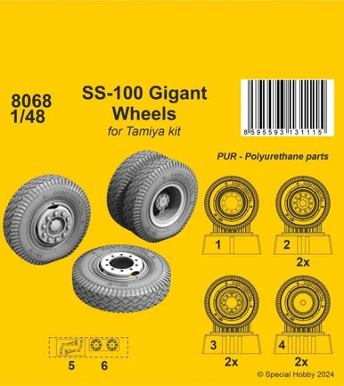 1/48 CMK SS-100 Gigant Wheelsfor Tamiya kits