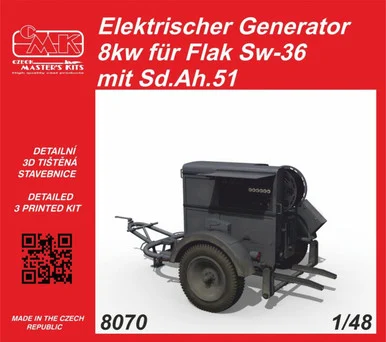1/48 CMK Elektrischer Generator 8kw fr Flak Sw-36 mit Sd.Ah.51