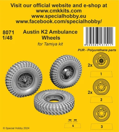 1/48 CMK Austin K2 Ambulancefor Tamiya kit