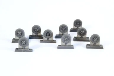 1/72 CMK Meillerwagen V-2 Transporter Wheels Set for Special Armour kit Resin