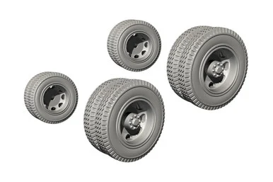 1/72 CMK Biber Trailer Wheels for Special Armour kit Resin