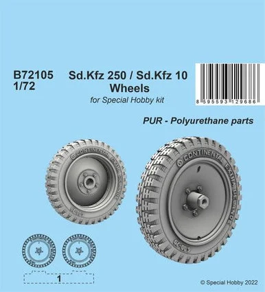 1/72 CMK Sd.Kfz 250 / Sd.Kfz 10 Wheels