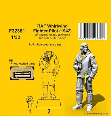 1/32 CMK RAF Whirlwind Fighter Pilot (1942)