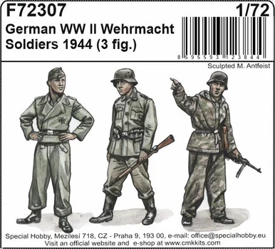 1/72 CMK German WWII Wermacht Soldiers 1944 Resin Figure Model Kit