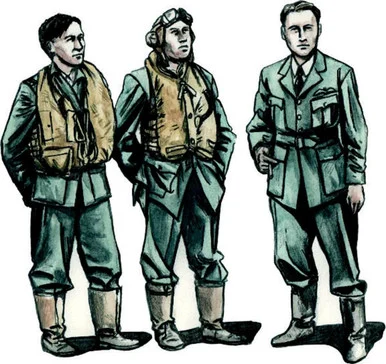 1/72 CMK Barracuda Crew Members - Standing (3 fig.) Resin Figure Model Kit