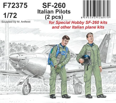 1/72 CMK SF-260 Italian Pilots Resin Figure Model Kit
