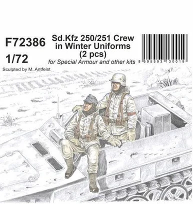1/72 CMK Sd.Kfz 250/251 Crew in Winter Uniforms