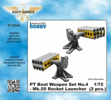 1/72 CMK PT Boat Weapon Set No.4 - Mk.50 Rocket Launcher (2 pcs.)