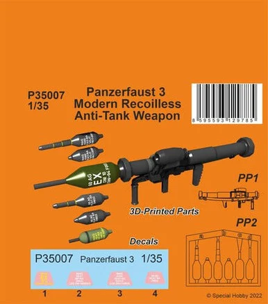 1/35 CMK Panzerfaust 3 - Modern Recoilless Anti-tank Weapon