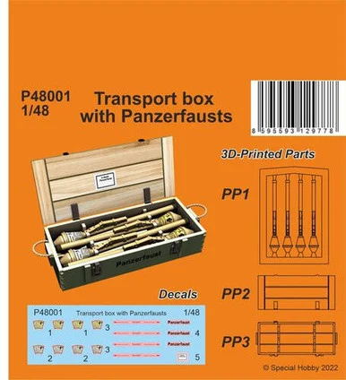 1/48 CMK Transport box with Panzerfausts