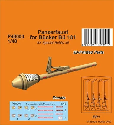 1/48 CMK Panzerfaust for Bucker Bu 181
