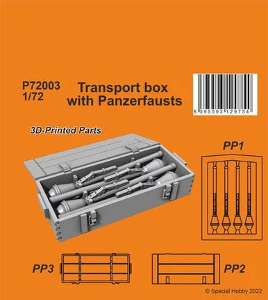 1/72 CMK Transport box with Panzerfausts