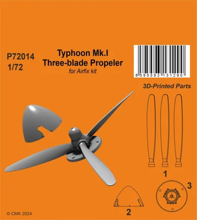 1/72 CMK Typhoon Mk.I Three-blade Propeller