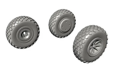 1/72 CMK P-40 Wheels Diamond Tread for Special Hobby kits Resin