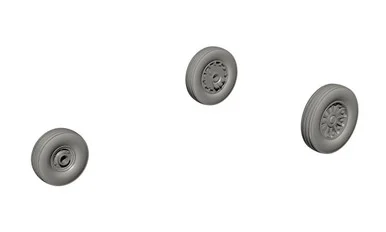 1/72 CMK A-4A/B/C(early) Skyhawk Wheels (early with spoke type hubs). for Fujimi kits Resin