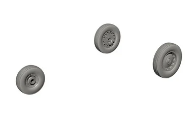 1/72 CMK A-4C(late) and later Skyhawk Wheels (late type with plain hubs). for Fujimi. Hasegawa kits Resin