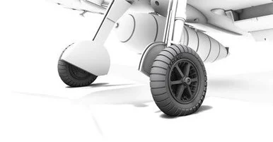 1/72 CMK Messerschmitt Bf 109E Wheels Resin