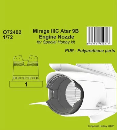 1/72 CMK Mirage IIIC Atar 9B Engine Nozzle / for Special Hobby kit