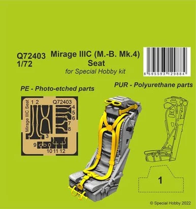 1/72 CMK Mirage IIIC (M.-B. Mk.4) Seat