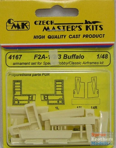CMK4167 1:48 CMK F2A-1/2/3 Buffalo Armament Set (SPH/CAF kit) #4167