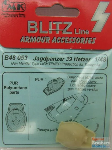 CMKB48053 1:48 CMK Blitz Jagdpanzer 38 Hetzer Gun Mantlet (TAM Kit)