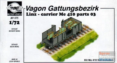 CMKMV075 1:72 CMK/Planet Models Vagon Gattungsbezirk Linz Carrier of Me 410 Part 3
