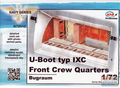 CMKN72015 1:72 CMK U-Boat IX C Front Crew Quarters (REV kit)