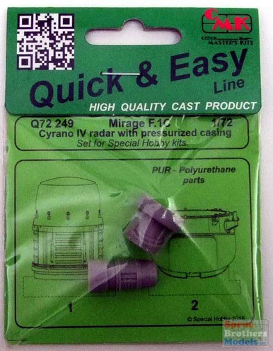 CMKQ72249 1:72 CMK Quick & Easy Mirage F.1C Cyrano IV Radar with Pressurized Casing (SPH kit)
