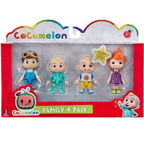 Cocomelon 4 Figure Family Pack Set - Jazwares