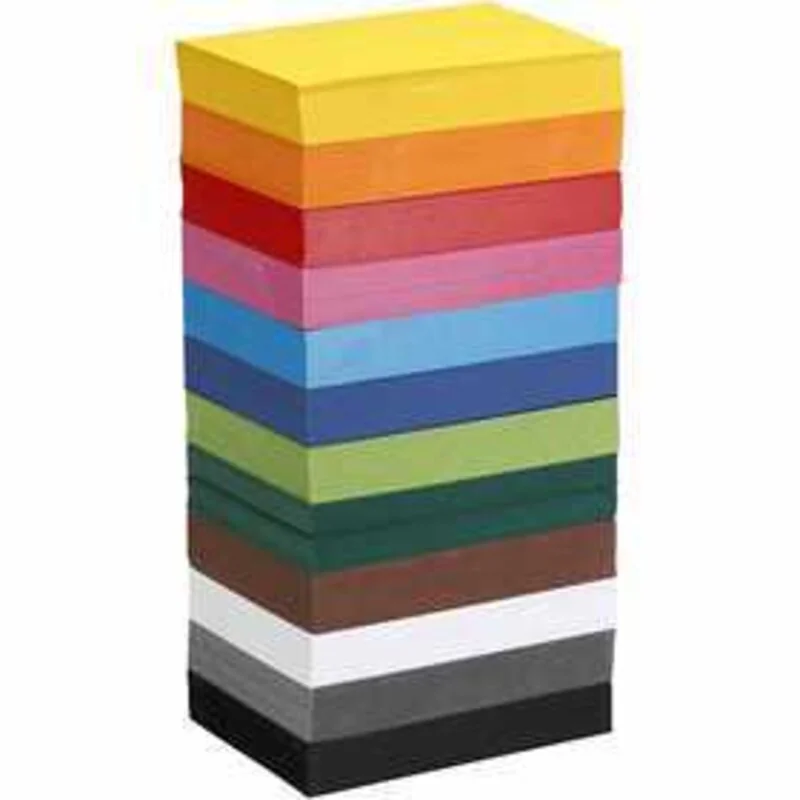 Coloured Card, A6 105x148 mm, 180 g, 1200mixed sheets Paper - Colortime