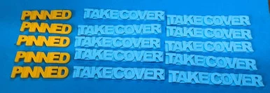 PIG17AK002 - Pinned/Take Cover Markers