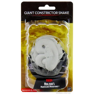 Wizkids 90164 Dungeons & Dragons Nolzur`s Marvelous Unpainted Miniatures: Giant Constrictor Snake